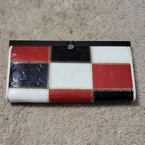 Louis Vuitton Red, Black, and White Women's Wallet